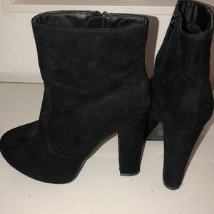 Black short booties